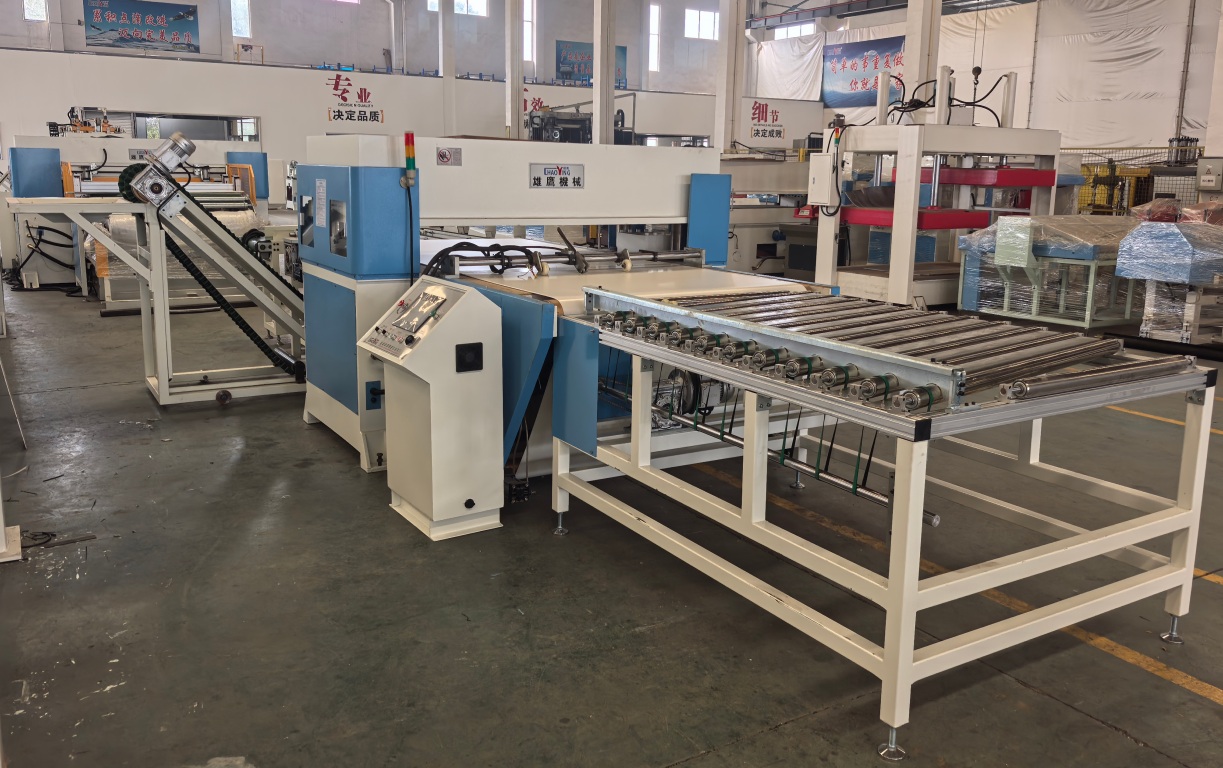 150T地板裁斷機生產(chǎn)線發(fā)貨德州客戶